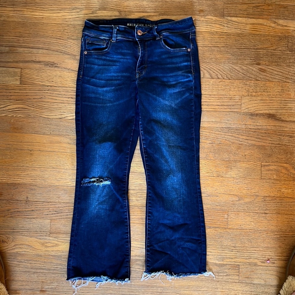 American Eagle Kick Boot cropped jeans